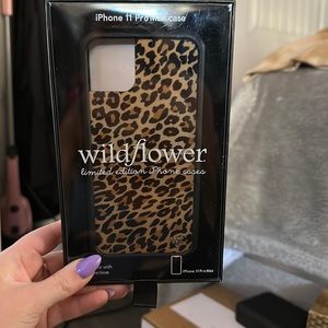 Iphone 11 Pro Max Wildflower Cheetah Case.